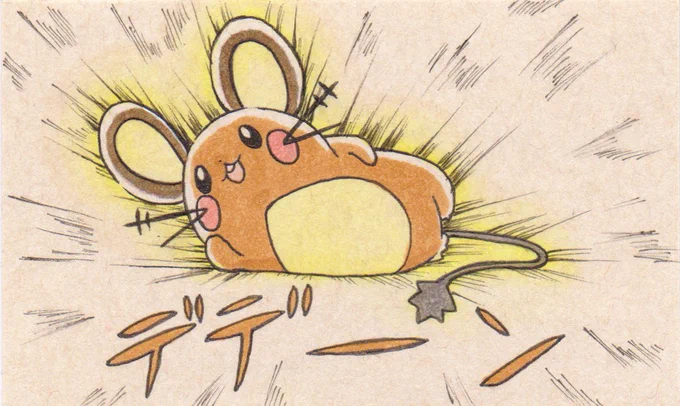 ラフと完成したもの 