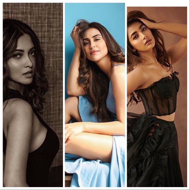 aahomusic's tweet photo. #DinnerReservation time!! 

@Ri_flect, @hegdepooja or @krystledsouza, which one would you take out for a romantic dinner?

Write the best pickup like you can. We’ll feature the best one. Get, Set, Go... 😋👑👑👑 #WednesdayMotivation #riyasen #poojahegde #krystledsouza https://t.co/ZoIsM0vlml