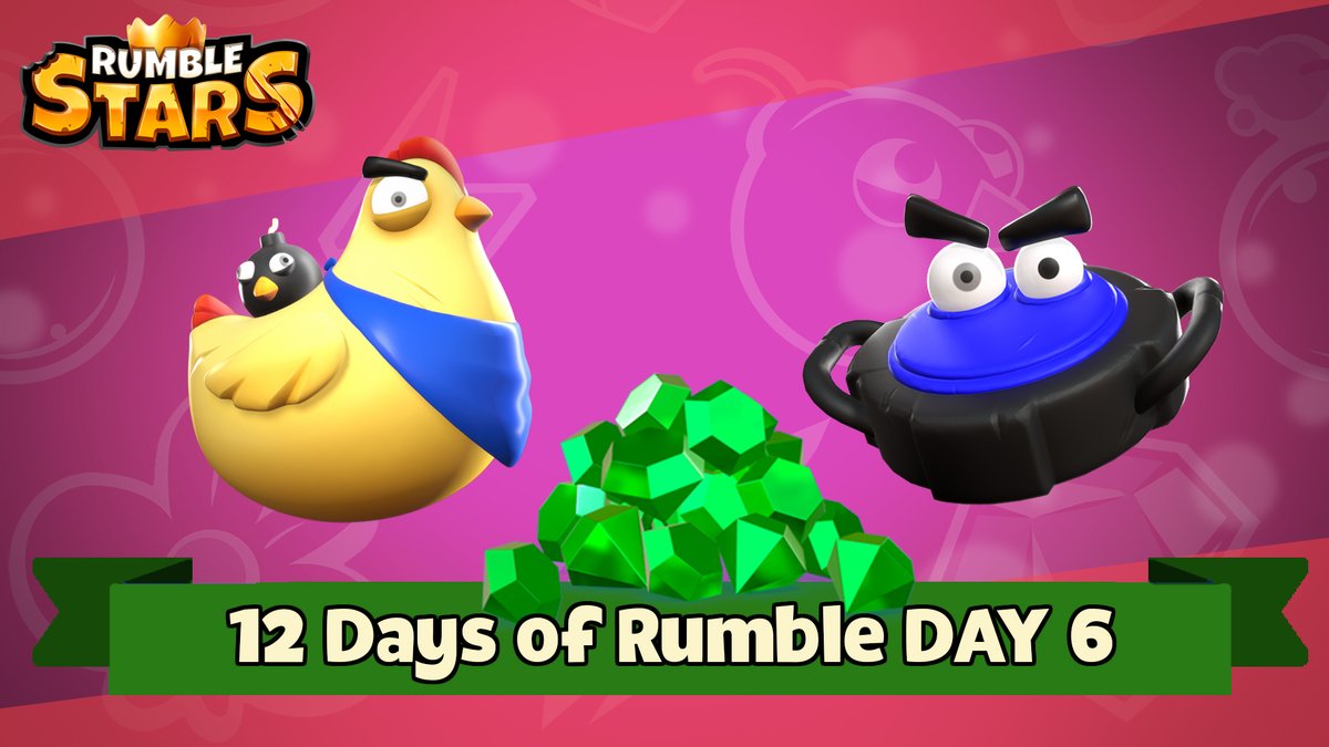 RumbleStars's tweet photo. #12DaysOfRumble DAY 6 π!! The gifts are getting better! Try to win using only stationary Rumblers in today's Event! https://t.co/zy72iBGQK9