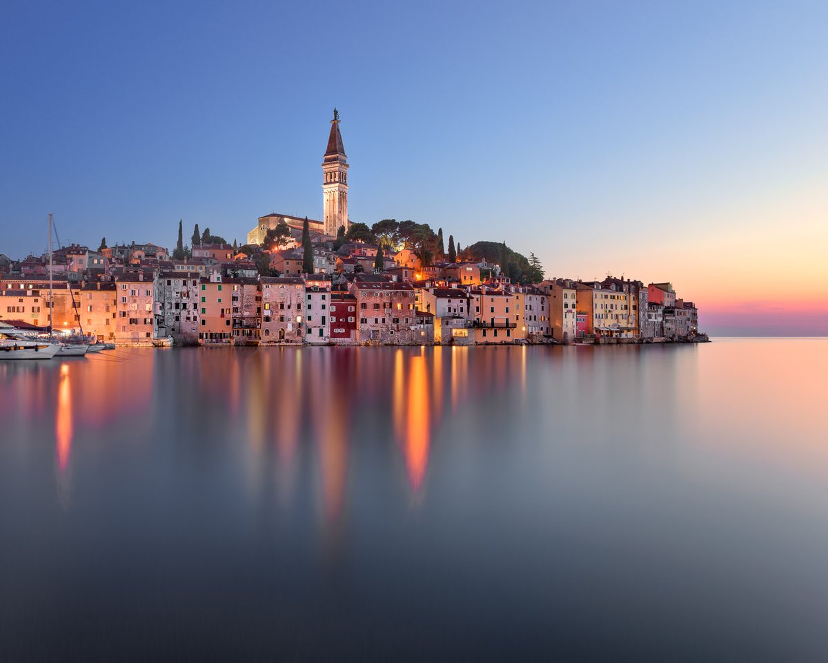 Rovinj Skyline in the Evening, Istria, Croatia