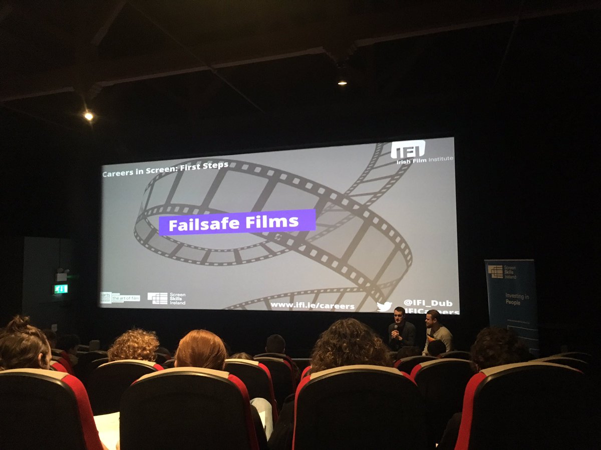 Simon &amp; Ian from <a href="/failsafefilms/">Failsafe</a> are talking to us about the process of making their award-winning short film Gridlock. Pro tip from the lads: make films with stories that you’re passionate about. 
#IFICareers #IrishFilm