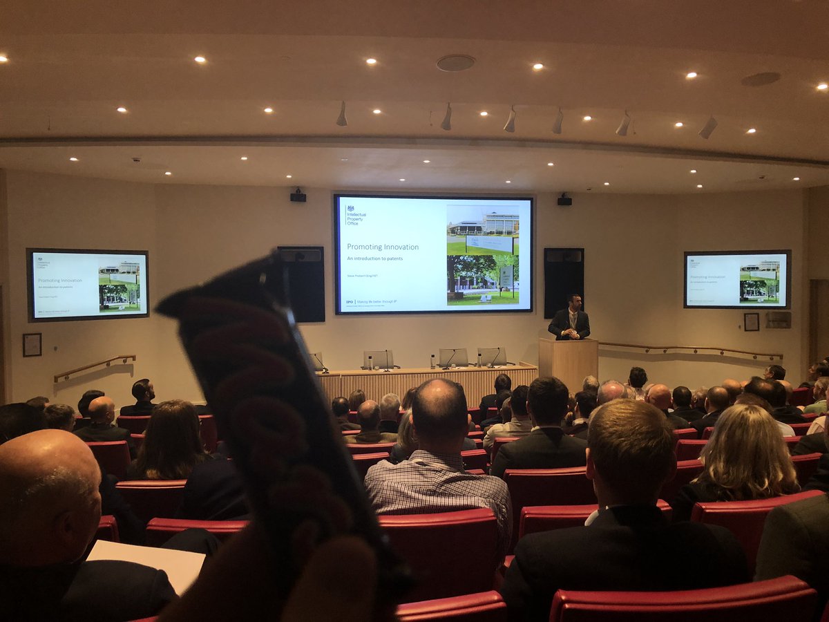 parnell86's tweet photo. Welcome Steve Probert from the Intellectual Property Office, and thank you for the snack #IETPartnerships https://t.co/4BZ4WhpFbn