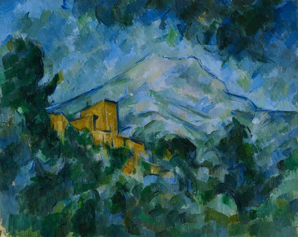 #BuonaSerata 💙 #PictureOfTheDay #Arte #art #PicofTheDay #Artlovers #ArteyArt #Picture #Artist #18dicembre #Painting Paul Cézanne Mont Sainte Victore and Chateau noir 1904