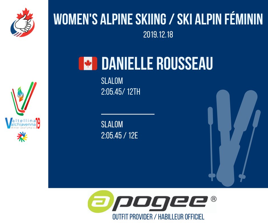 That's a wrap for sliding sports! Danielle Rousseau ran her ultimate race today! Let's wish Danielle a great sports retirement and encourage Brunner, Campbell and Csiszar to keep it up, train hard, and be ready to win gold at the 2023 Deaflympics! 
#Deaflympics2019 #Sports #Deaf