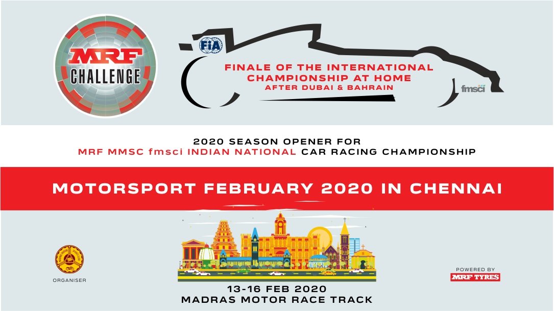 prbashnkr's tweet image. Finale of the #International #Racing #Championship at home, after #Dubai &amp;amp; #Bahrain.  #MRFChallenge 
Plus 2020 season opener for MRF MMSC fmsci Indian National Car Racing Championship. 
13-16 Feb #2020 #Madras #Motor #Race #Track. Powered by #MRFTyres. 
#motorsport #India #fia