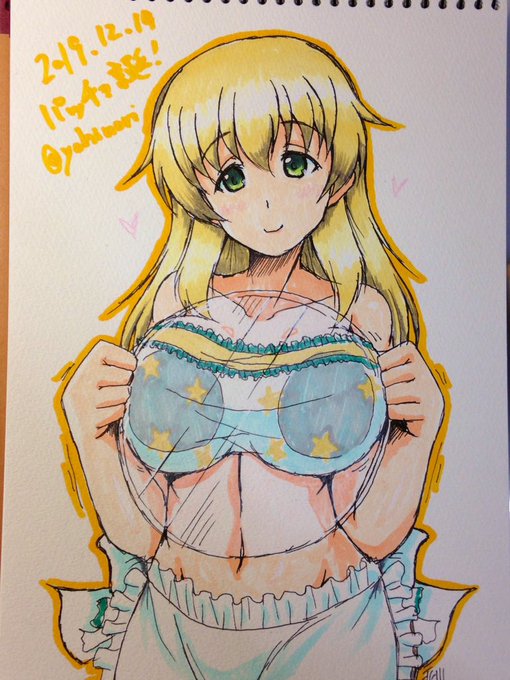 今回もアナログ絵ですが
カルパッチョ誕おめでとう🎊
ソシャゲで登場している水着エプロンの、押し付けたおっぱいを透明なトレーで見たいのです
 #カルパッチョ生誕祭2019 
 #カルパッチョ生誕祭 