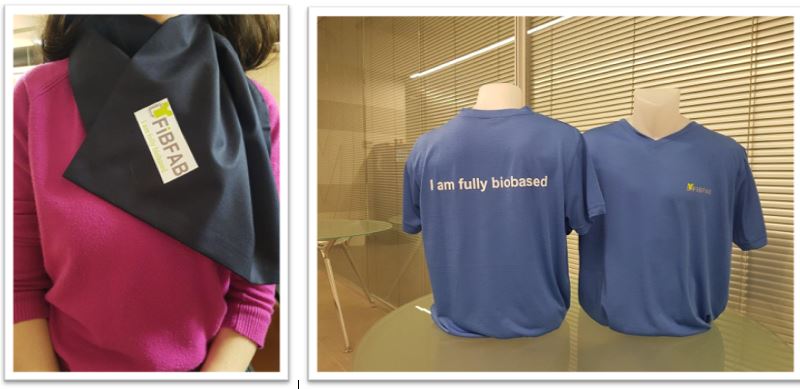 fibfabproject's tweet photo. Glad to share with you @fibfabproject final achievements:
Fully bio-based T-shirt, produced by @SintexPlastics_ &amp; the fabulous scarf by #yunsa .👕♻️
Project funded by @EU_Commission 

🧐Follow all aims and results:📌 https://t.co/fLgPem6CcO https://t.co/PhNLBsU7uv