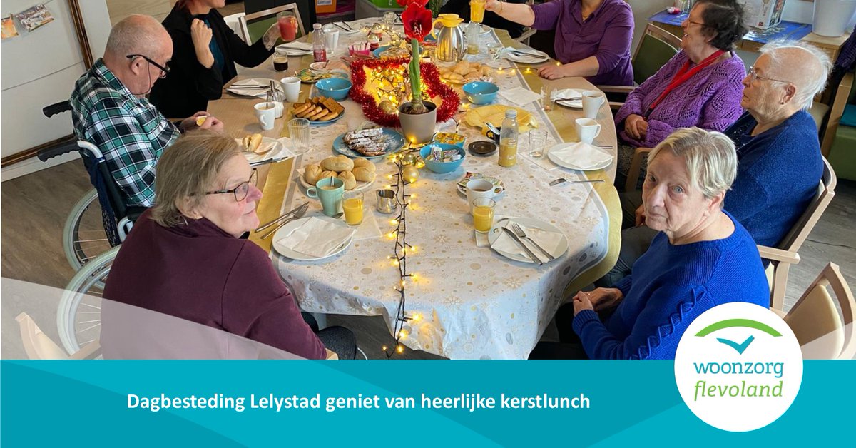 Dinsdag 17 december konden onze dagbestedingscliënten genieten van een sfeervol bezoek aan de Intratuin en heerlijke kerstlunch, verzorgt door de collega's van de dagbesteding. Er werd volop genoten!