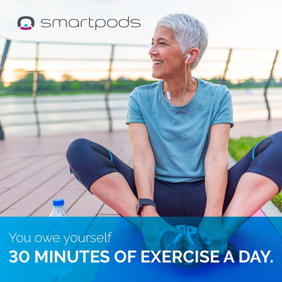 SmartPods's tweet photo. December can be a stressful time of year. Exercising can help relieve any stress or tension you may be feeling. 30 mins, give it a go! https://t.co/4ElDGR7Cz2