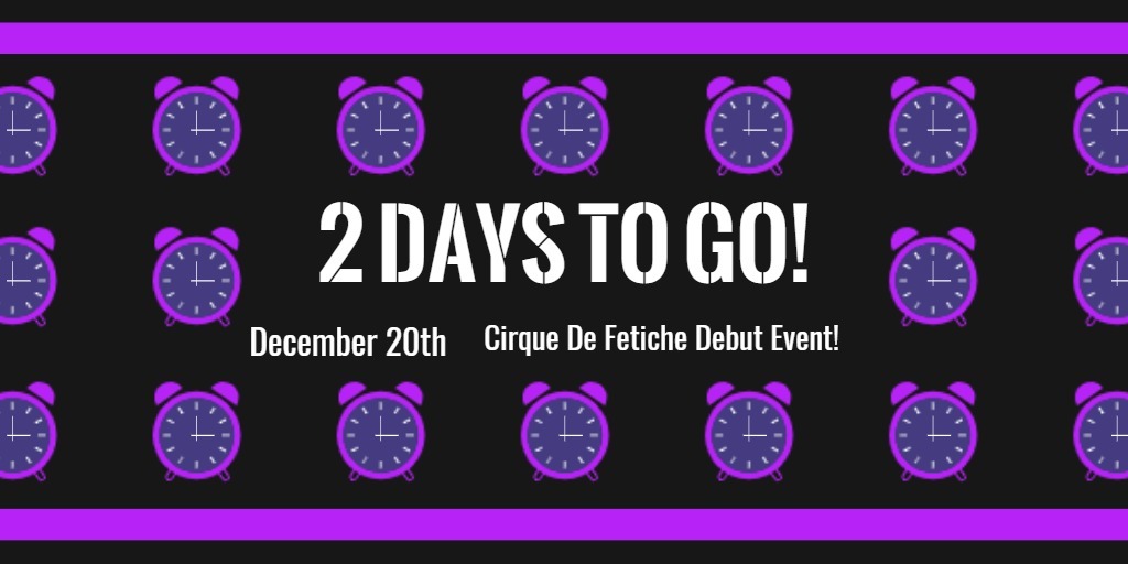 CirqueDeFetiche's tweet photo. Just 2 days to go!

🔗 https://t.co/8jDROhmzY4

#ukkink #ukfetish #fetish #kink #Glasgow #bdsm https://t.co/rU2ZWNHaOz