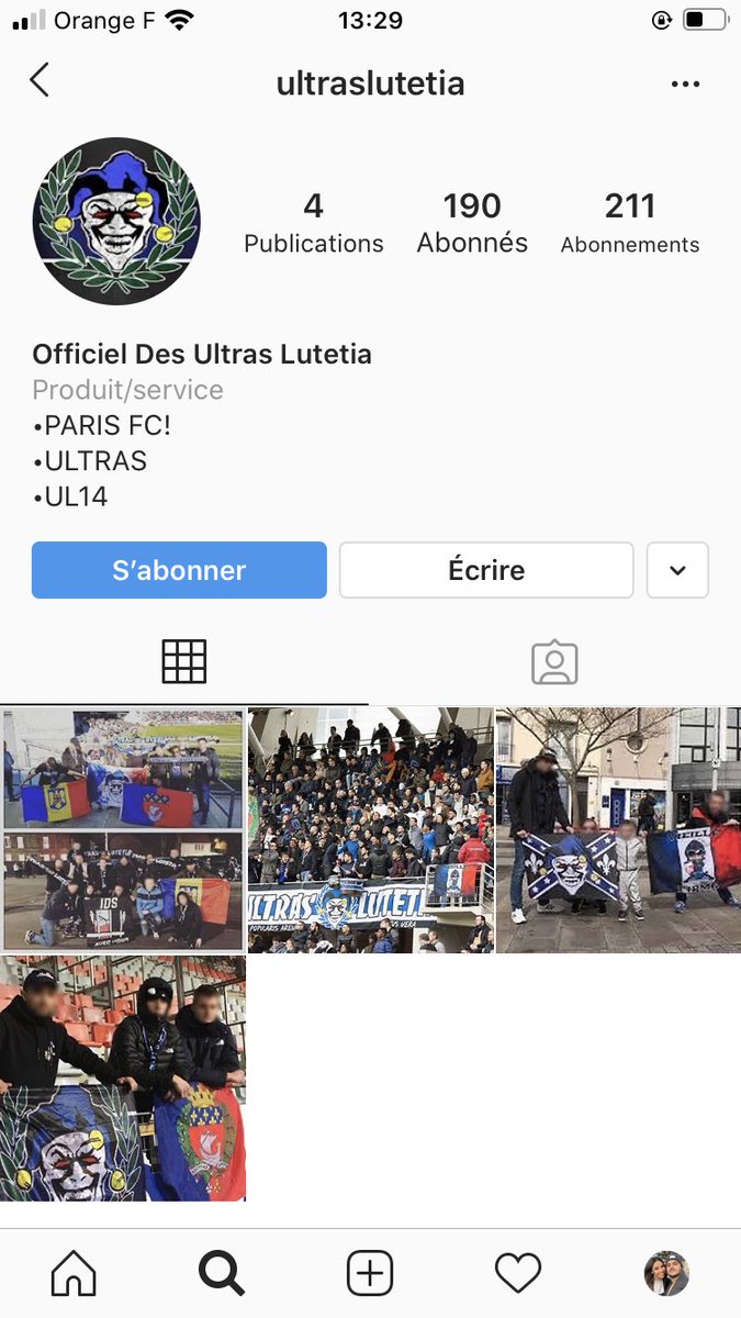 Compte FAKE 
Le seul média de communication des Ultras Lutetia est et restera seulement FACEBOOK 
Merci de signaler