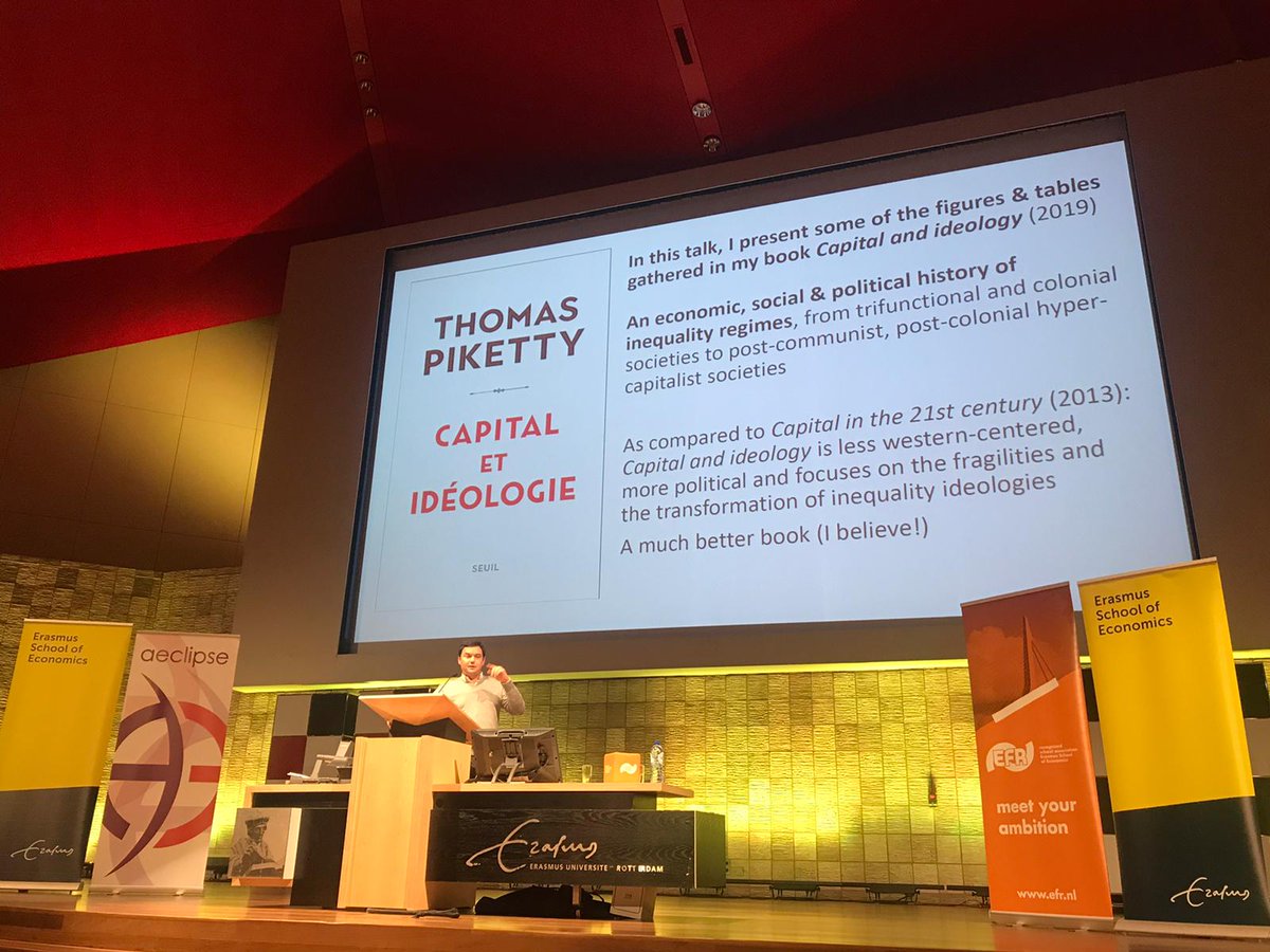 "In the long run, the nationalist ideology will not solve economic inequality" #pikettylive