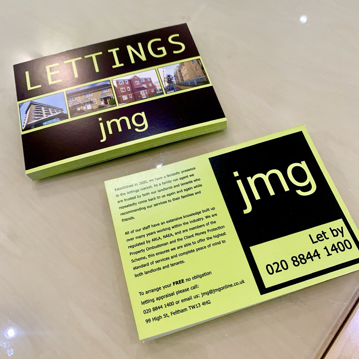 Flyers for JMG, we can print form 50 to as many as you like! #printing #flyerprint #flyerprinting