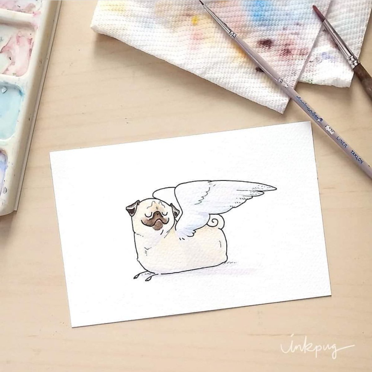 HamiltonPug's tweet photo. Tonight is the final #PugChat of 2019 and @Inkpug is giving away awesome original prizes to some lucky winners! Please join us 7-8 pm ET for some pug fun! Tell your friends! https://t.co/gjIHeJUGMP