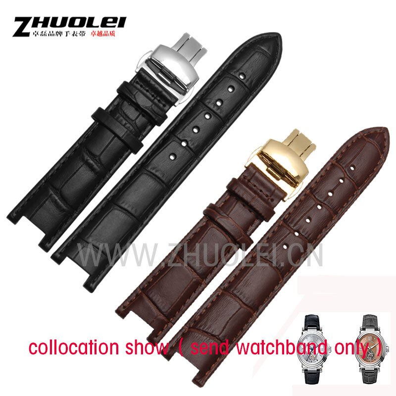#followus #deal Black 20*11mm and 22*13mm High quality Genuine leatherwatchband cowhide Watch strap for GC with stainless stee tc.tradetracker.net/?c=15640&m=565…