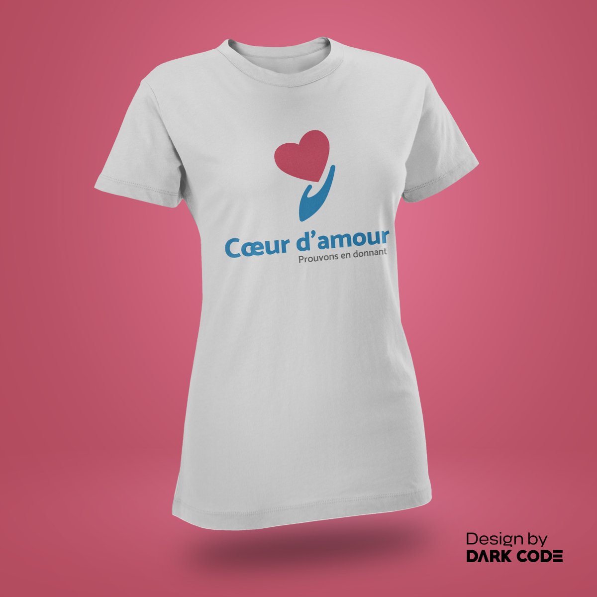 DarkCodeCompany's tweet photo. Nous sommes fiers de vous présenter le nouveau logo et nouveau design de T-shirt de l'association caritative Cœur d'amour.
Réalisé par notre agence 😊
#OurLatestWork #LogoDesign #TshirtDesign #Dark_Code https://t.co/p8MqlTMEcQ