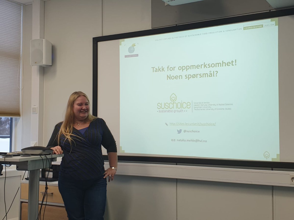 Presenting <a href="/suschoice/">SUSCHOICE</a> project at the Institute for Rural and Regional Research <a href="/ruralis_no/">Ruralis</a> in Trondheim. Good discussion and interesting comments.