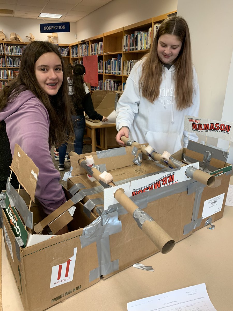 CBTohickonMS's tweet photo. Ms. Lewis’s & Mrs. Donohoe’s InC classes are having fun playing their homemade arcade games today. There’s a lot of creativity on display! #Tohickon #CBSD #Creste #Inc https://t.co/4FZPgW3S1t