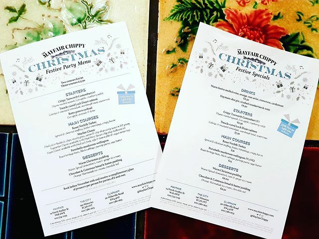 MayfairChippy's tweet photo. Our Christmas menu is delicious and available until 24th December 😋 #LoveChristmas #xmas #Christmas #Christmasmenu #turkey #mayfairchippycity #mayfairchippy #Christmas2019 #FishAndChips #lndnfood #londonfood #foodlondon #foodielondon #londonfoodie #londonrestaurant #restaur… https://t.co/8aIAGXqxuy