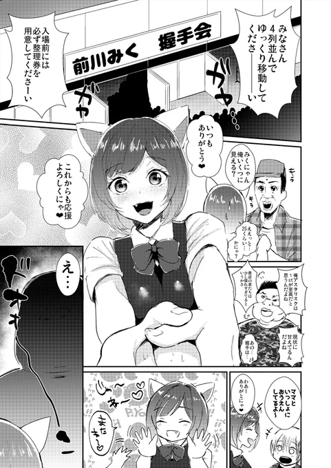 アイドルがファンの色んな部分を握手会する話① 