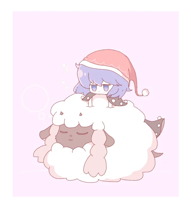 #深夜の真剣お絵描き60分一本勝負ドレミーとウールー 