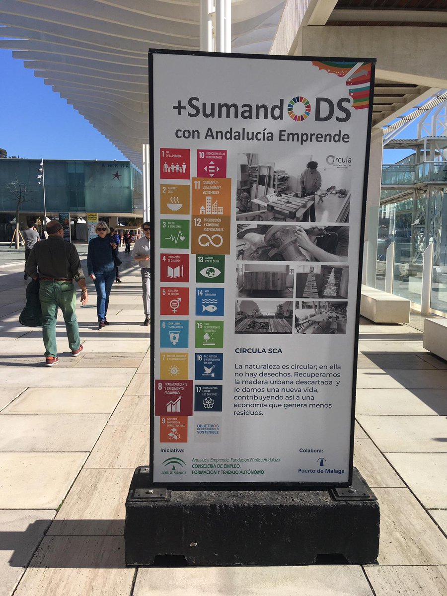 cademalaga's tweet photo. No podía faltar en #SumandODS 🌍 #CirculaSCA proyecto de #CADE #Casabermeja Recuperación de madera para la fabricación de mobiliario y huertos urbanos 🌳🌿   #economiacircular #sostenibilidad Cuidando el medio ambiente #ODS 🐾🌝
📍Palmeral de las Sorpresas, Muelle 1 puerto Málaga https://t.co/f7On8WNTh9