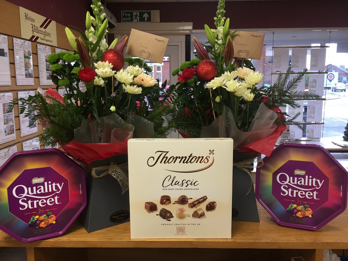 Look what's just arrived from poppysflowerdesign.co.uk.  More choccies too making us feel very special!