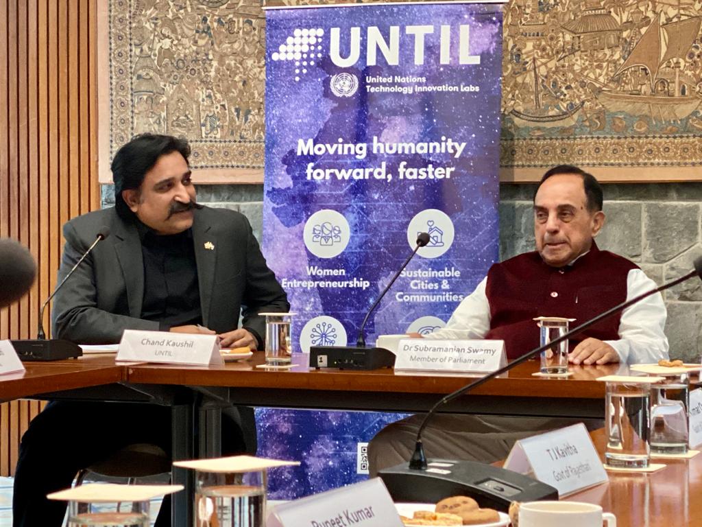KoonalTweets's tweet photo. @CKaushil speaks on #Cryptocurrency and #Tech Solutions in an event chaired by @Swamy39 at @UNinIndia. The event was attended by key state / central government representatives, law enforcement and forensic experts !#SDGs #DigitalIndia #DigitalTransformation https://t.co/VGPBNtEZ1n
