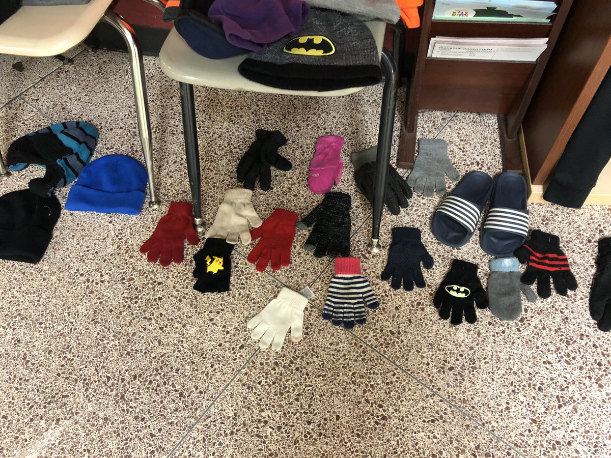 Check out the lost and found. It seems to be growing. Claim it today before it’s donated.