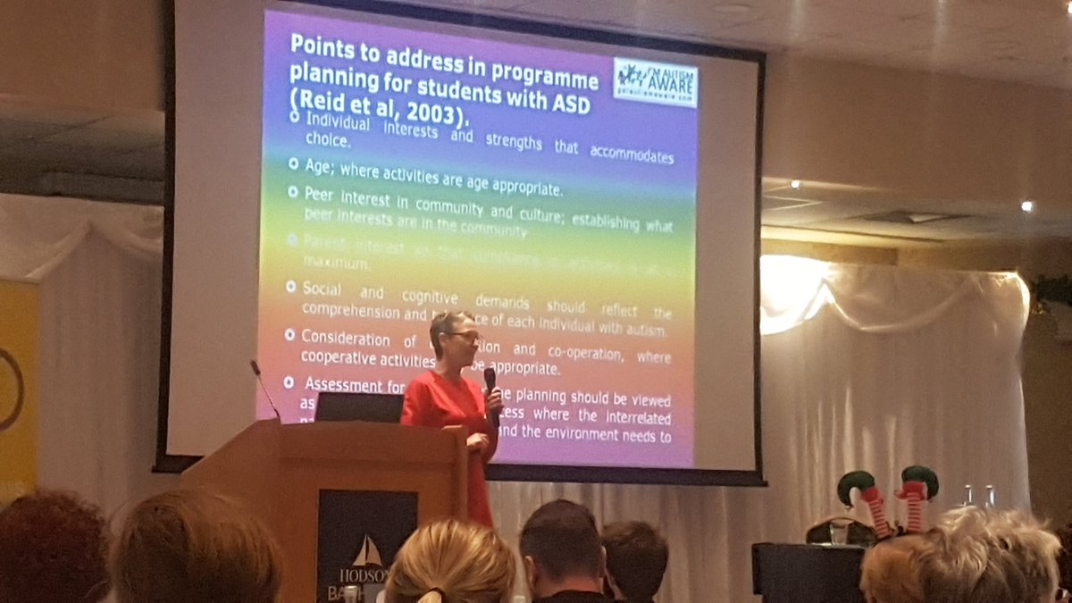 katzb21's tweet photo. A fascinating presentation from @Drsusancrawford at Day 2 of @PDSTie National Meeting on the importance of FMS for pupils with ASD & a whole lot more!!! #getautismactive https://t.co/Hij6J7viVE