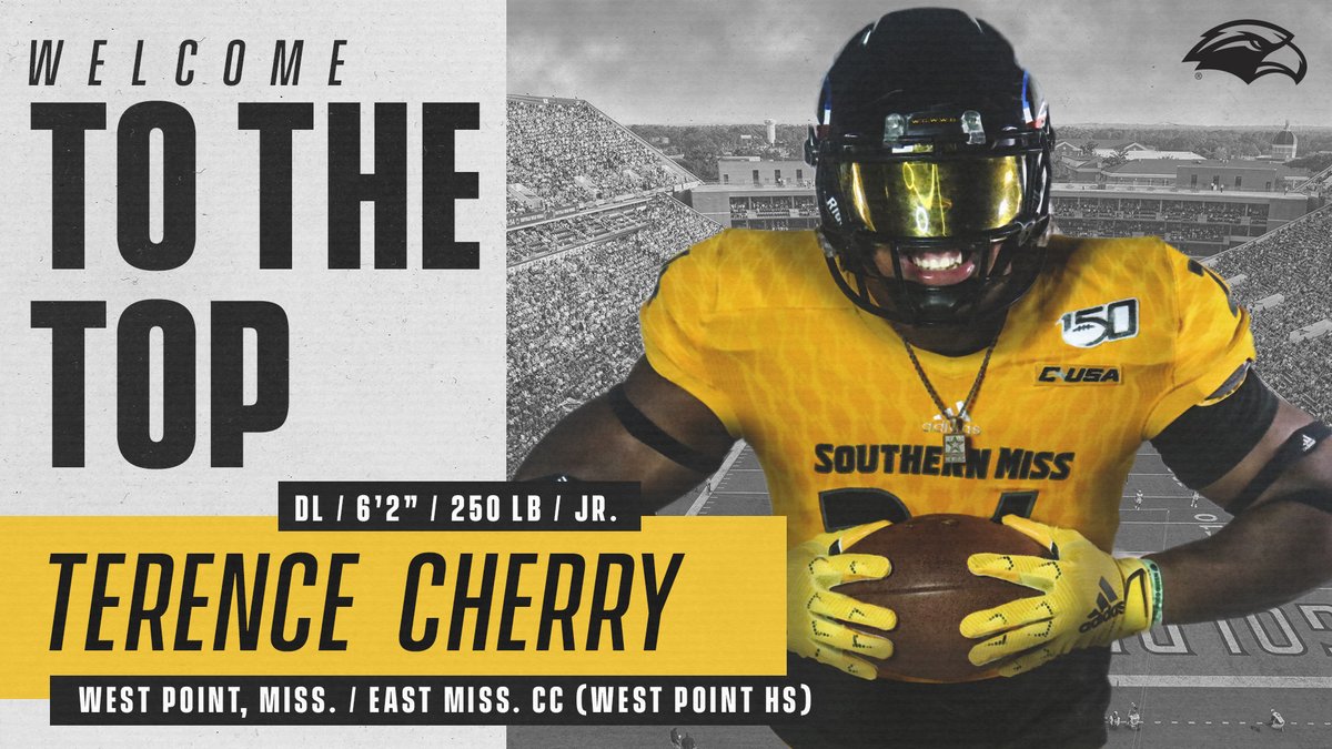 SouthernMissFB's tweet photo. Our fifth signee is @terence_cherry‼️ #SMTTT https://t.co/L13GGs7HwA