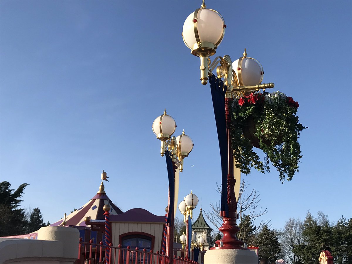Some Flower Baskets around Dumbo the Flying Elephant