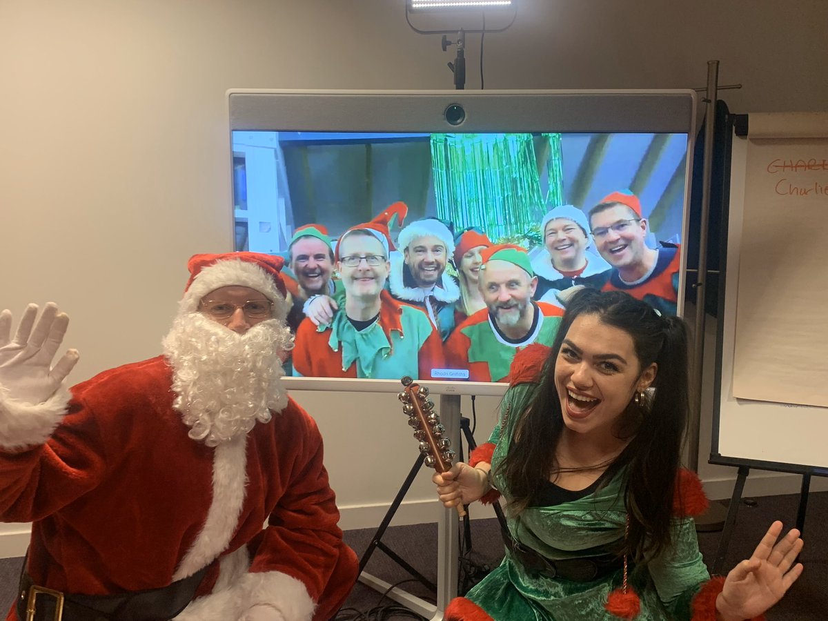 JoanneBugg's tweet photo. Spreading cheer to children in hospitals across the UK and Ireland this December! Thanks to donations and volunteers, 300 children got to share their wish list 1:1 with Santa via video! #WeAreCisco #ConnectedSanta @CiscoCollab @CiscoUKI https://t.co/gLhvx1Aa38