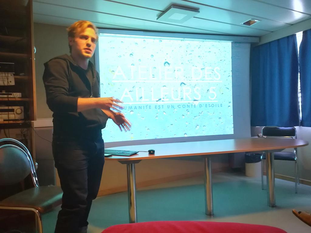 TAAFofficiel's tweet photo. #ADA5 présentation du projet artistique de Charles Segard-Noirclere qui résidera aux #Kerguelen jusqu'en avril 2020. @Prefet974 @lesoutremer https://t.co/MYVHBOVAMF