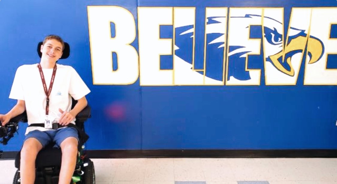 Hey Eastside! Our fellow eagle Camron and his family are in need of a ramp and a wheelchair lift for him! Click the link in our bio to contribute to their go fund me! They are still pretty far from their goal so they need your help! Please consider helping them out! 🦅