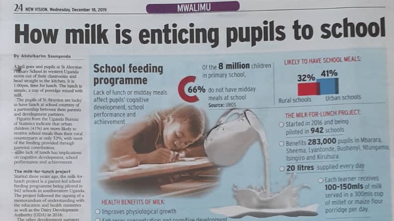 DorahEgunyu's tweet photo. @SNVworld @SNV_AGRI Thank you #NewVision #Mwalimu for this comprehensive writeup on the #SNVUganda #TIDE #SchoolMilkProgramme and to the #MinisterofStatePrimaryEducation for the visit https://t.co/BwNUGv2y0E @PhomoloMM @suuscantella https://t.co/HYyWaKmXJM