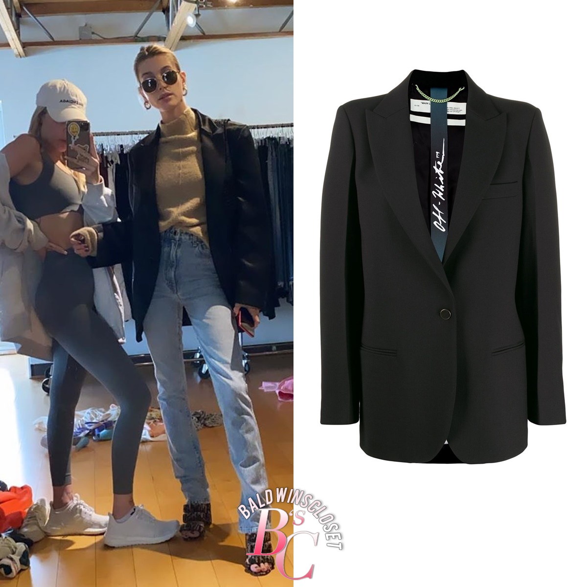 Hailey Bieber Does Oversized Menswear in Blazer & Balenciaga