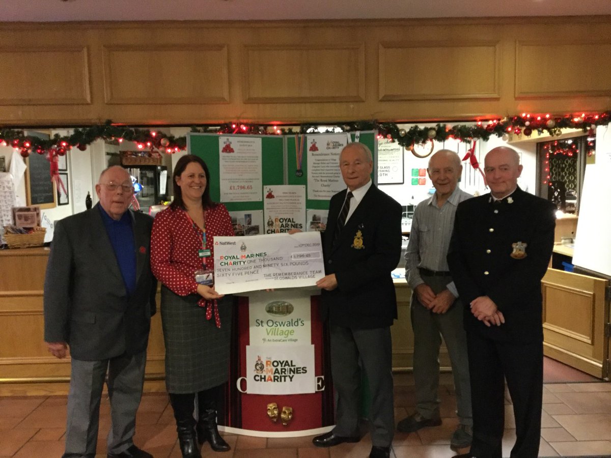 A big thank you to everyone at St Oswalds Village who have managed to raise a hoofing £1810.00 for The Royal Marines Charity from a remembrance event. Malcolm Tyler from RMA, very kindly represented the charity and received the cheque from Sam Hopkins and his team last week.