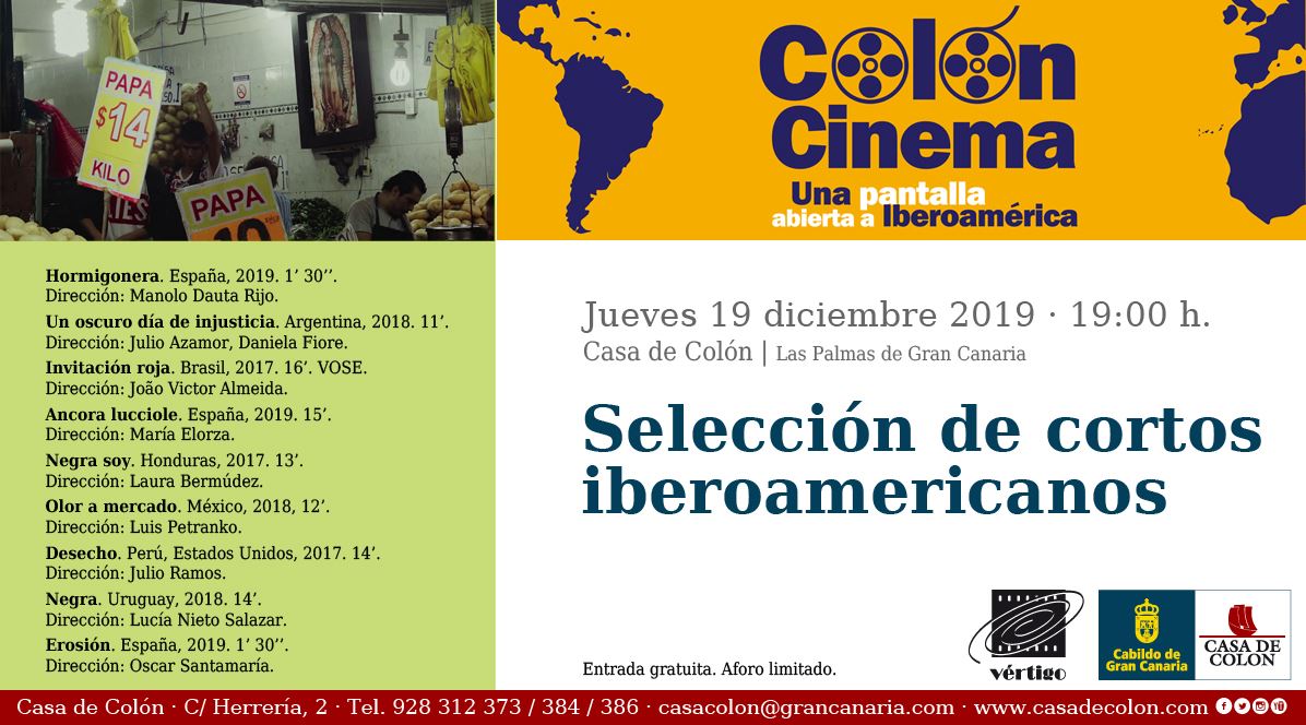 SinCamaraFilms's tweet photo. Este Jueves, "Hormigonera" de @SinCamaraFilms (@Melania_Hnandez y @ManoloDautaRijo) se proyecta en la @casadecolon dentro de COLÓN CINEMA, organizado por @Asoccinevertigo.
. https://t.co/l91AIFyNNp