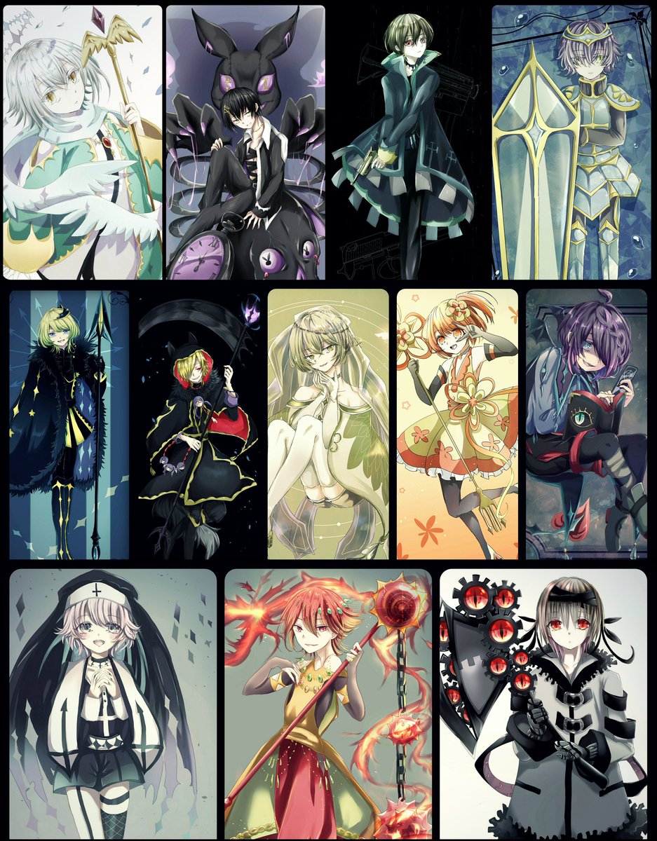 #うちの創作男子を見てくれ
過去絵失礼～
男ばっかり描いてるよ～
魔法少年とファンタジー世界の子とか企画の子 