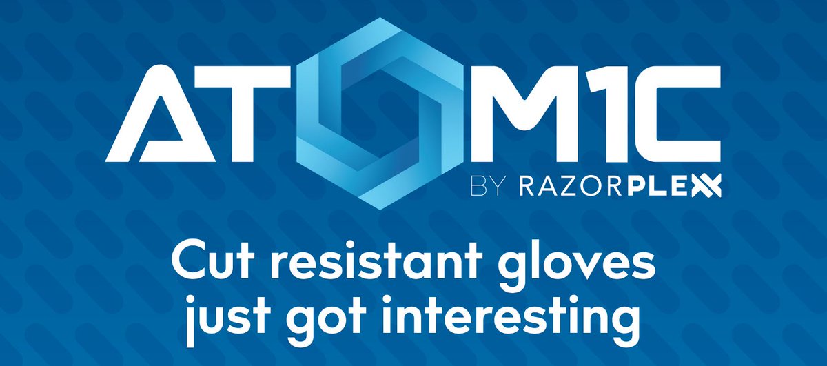 Atom1c by RazorPlex: Made using patented state of the art nanotech graphene composite yarns. Touchscreen options are also available: ow.ly/8fte50x7K0w

#PPE Distributors: Please contact Tony or Luke on 01978 664667 or at sales@treadstoneproducts.com.
