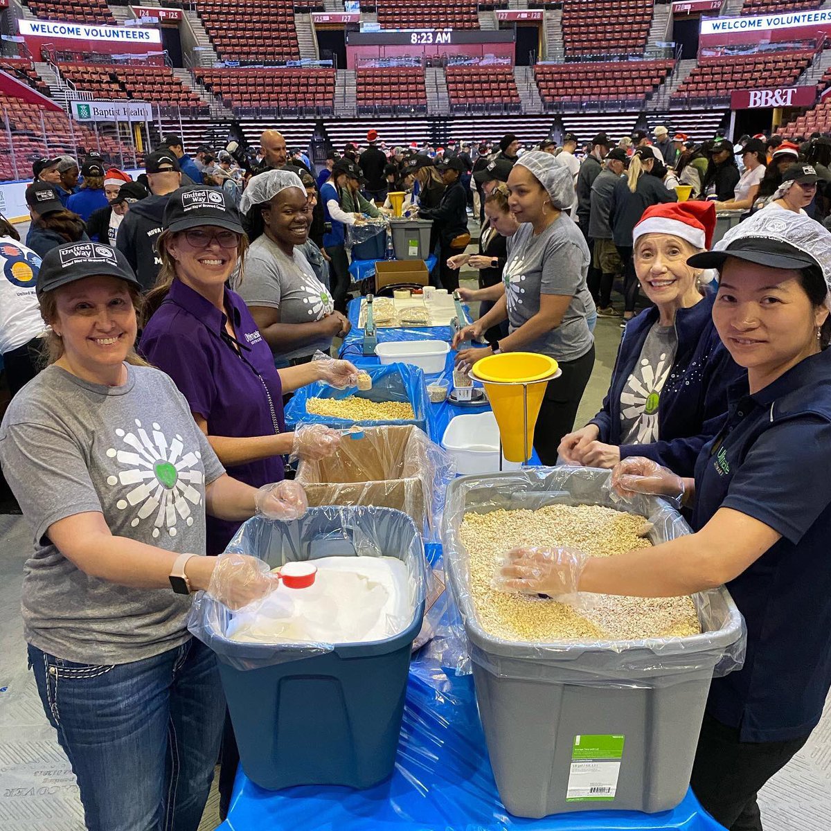 Today @UltimateHCM is proud to support the @UnitedWayBC’s 28th Annual Day of Caring helping to pack over 300,000 meals! #peoplefirst #dontgivebackjustgive #LIVEUNITEDBroward #dayofcaringbroward