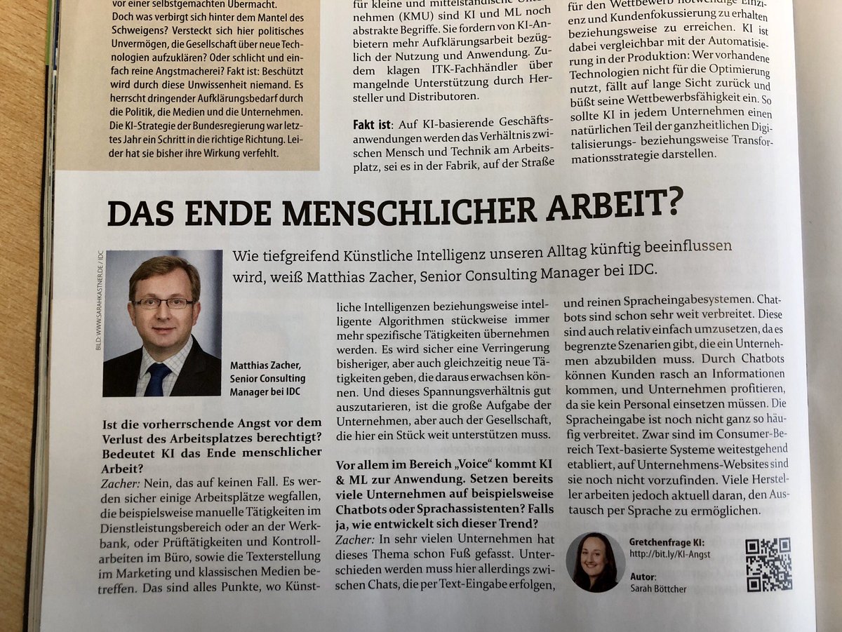 Die Post war da: <a href="/zacher_ma/">Matthias Zacher</a> in der aktuellen <a href="/itbusinessde/">IT-BUSINESS</a> über die Gretchenfrage KI.