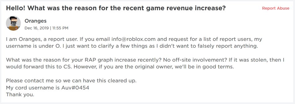 Roblox Report Email