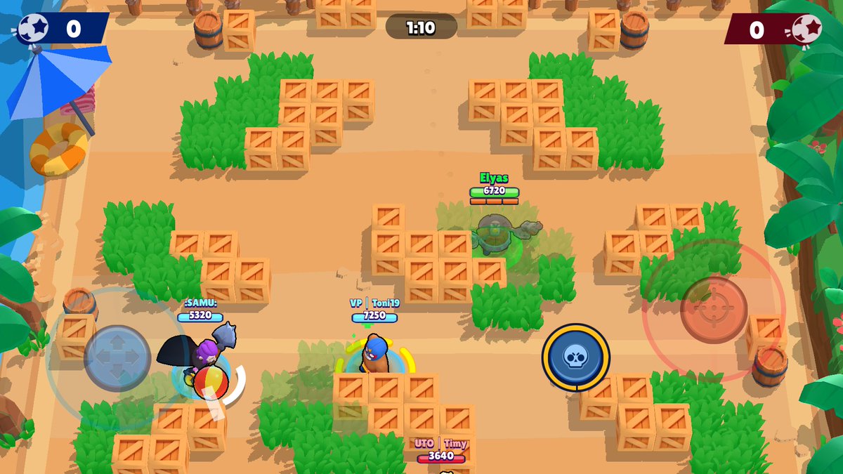 GallinaTeroidal's tweet image. @BrawlStarsES @BrawlStars @Alvaro845 @SpiukYT
Wtf, de repente mis partidas de brawl ball son así, no se que ha pasado #bugs
Pido una remuneración (nah, es broma)
Posdata:El primo se la ha marcado en propia.
Posdata 2:Por el que no se ha dado cuenta, las partidas es tan al revés.