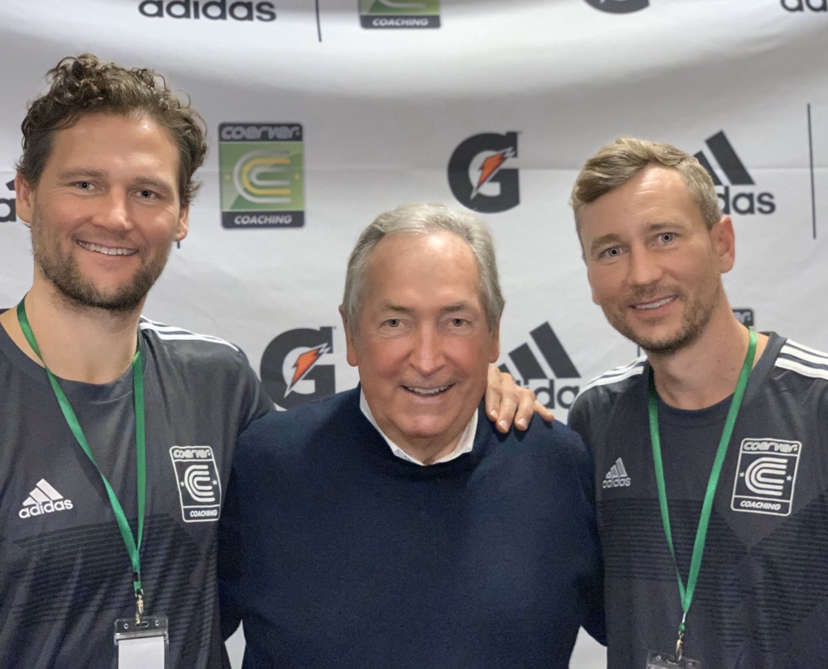 CoerverOhio's tweet photo. Coerver Ohio Directors Sam and Scott attended the Coerver Coaching Convention and met Gérard Houllier, global football director of Red Bull New York, Leipzig, and Salzburg, and former Technical Director of the French Federation ⚽️ 🇫🇷 #coerver35 #coerverohio #coacheducation https://t.co/3GH7h9QbjE