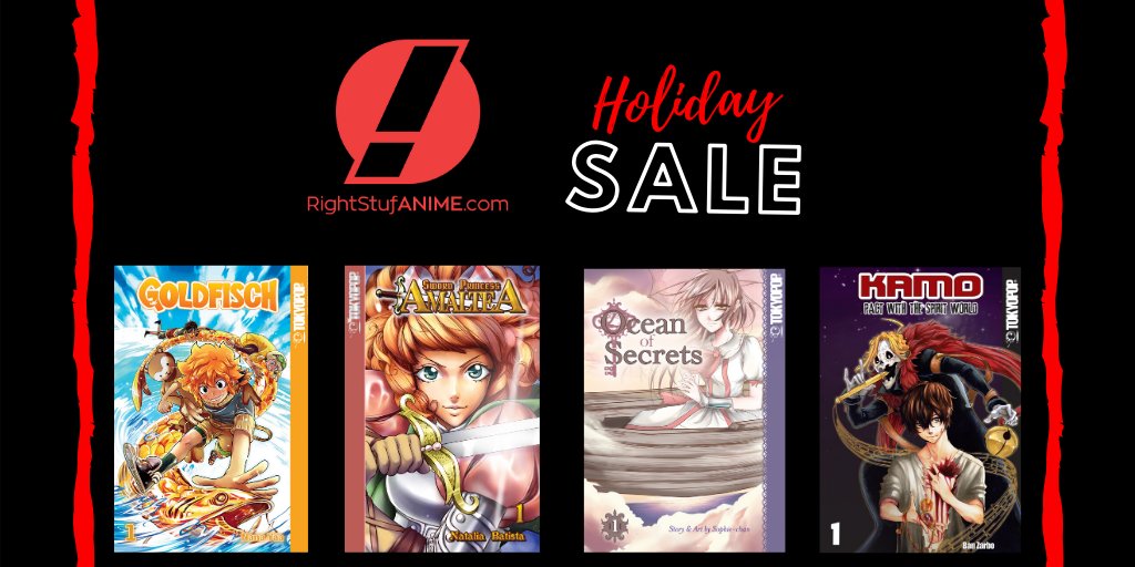 TOKYOPOP's tweet photo. This is the week to add some of our International Women of Manga titles to your collection! 
Check out the #HolidaySale at @rightstufanime! 
https://t.co/ZRlQm6tb1S

#TOKYOPOP #manga #rightstuf #Goldfisch #Kamo #OceanofSecrets #SwordPrincessAmaltea #internationalwomenofmanga https://t.co/WYkzbP8nxn