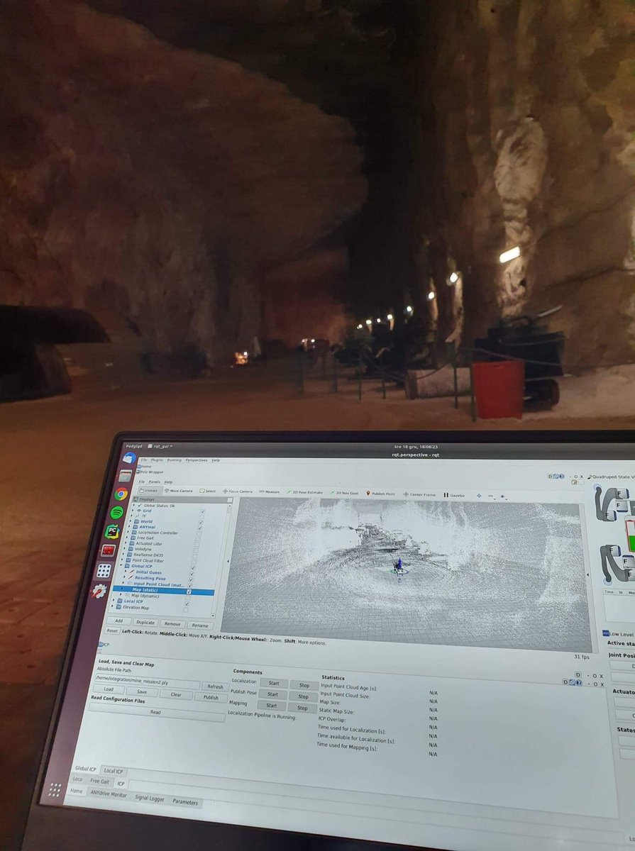 PhysicalFor's tweet photo. Where can't ANYmal get in?  Certainly not to the salt mine: D @anybotics @THING_H2020 #Robotics https://t.co/1vY2EtGI6b