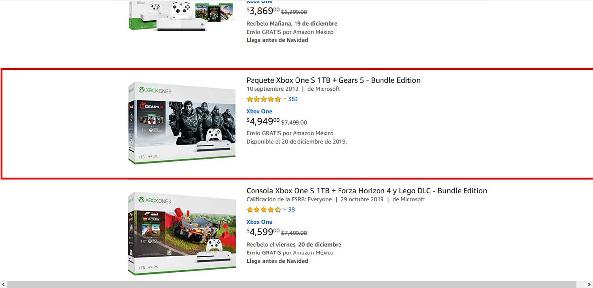 TheDadYT's tweet photo. SI AUN NO SE HACEN DE UN XBOX CREO QUE ES HORA DE HACERTE CON UNO! APROVECHEN EL OFERTÓN DE #AmazonRegalos https://t.co/YVxntIPJoe