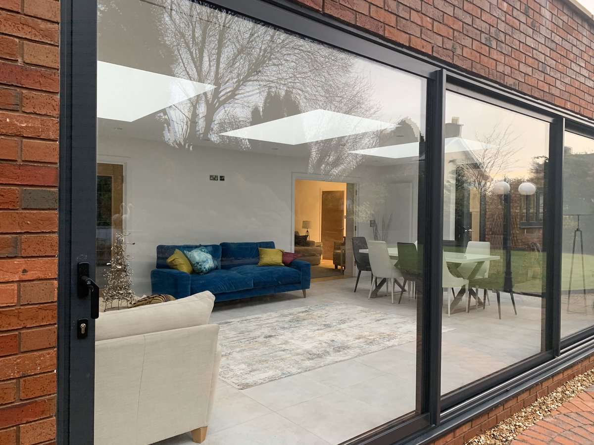 ultraglaze's tweet photo. Back of the house new indoor living Consevatory and roof light https://t.co/si4Pg2dNqk